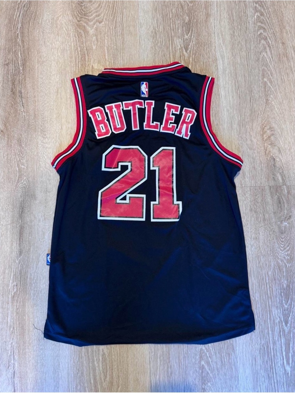 adidas retro Black and Red Butler #21 Basketball Jersey